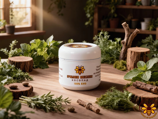 Пчелен мехлем против косопад