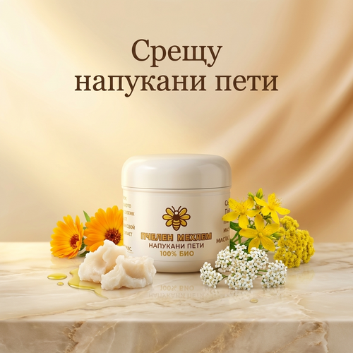 Пчелен мехлем за напукани пети